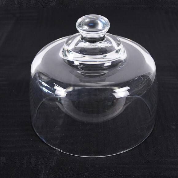 Clear Glass Cake Lid Cupcake Cover 6.5" Display Dome Round Serving Glassware - Picture 1 of 10